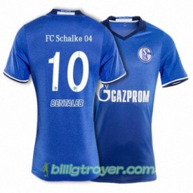 Billige Fotballdrakter FC Schalke 04 BENTALEB 10 Hjemmedraktsett 2017/18 Kortermet