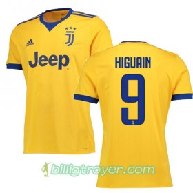 Billige Fotballdrakter Juventus HIGUAIN 9 Bortedraktsett 2017/18 Kortermet