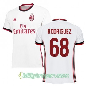Billige Fotballdrakter AC Milan RODRIGUEZ 68 Bortedraktsett 2017/18 Kortermet