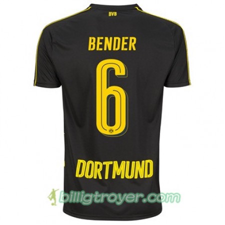Billige Fotballdrakter Borussia Dortmund BENDER 6 Bortedraktsett 2017/18 Kortermet