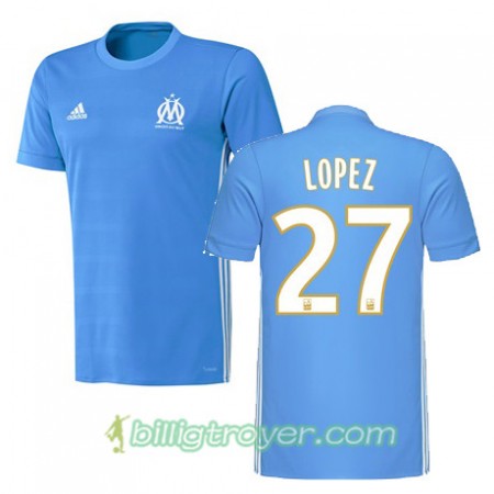 Billige Fotballdrakter Olympique de Marseille MAXIME LOPEZ 27 Bortedraktsett 2017/18 Kortermet