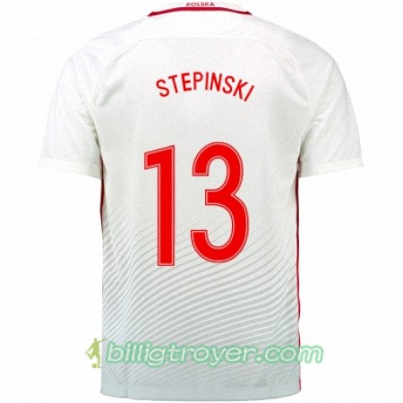 Billige Fotballdrakter Polen MARIUSZ STEPINSKI Hjemmedraktsett Euro 2016
