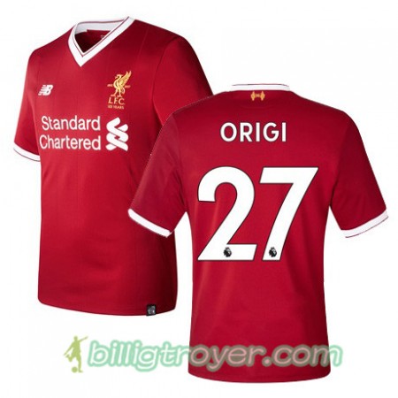 Billige Fotballdrakter Liverpool ORIGI 27 Hjemmedraktsett 2017/18 Kortermet