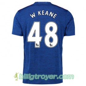 Billige Fotballdrakter Manchester United W KEANE 48 Bortedraktsett 2017/18 Kortermet