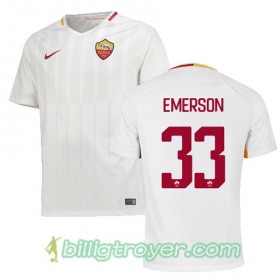 Billige Fotballdrakter AS Roma EMERSON 33 Bortedraktsett 2017/18 Kortermet