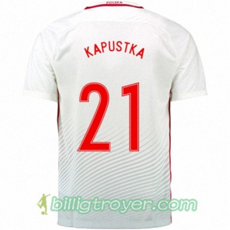 Billige Fotballdrakter Polen BARTOSZ KAPUSTKA Hjemmedraktsett Euro 2016
