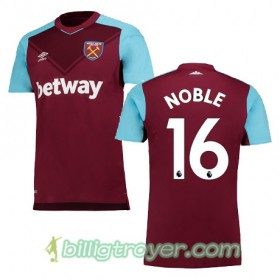Billige Fotballdrakter West Ham United NOBLE Hjemmedraktsett 2017/18 Kortermet