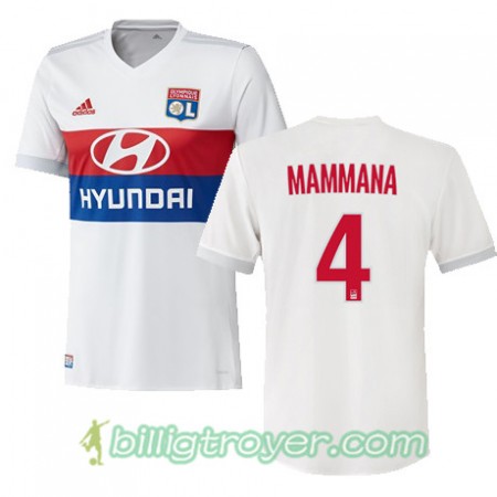 Billige Fotballdrakter Olympique Lyonnais EMANUEL MAMMANA 4 Hjemmedraktsett 2017/18 Kortermet
