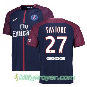 Billige Fotballdrakter Paris SG JAVIER PASTORE 27 Hjemmedraktsett 2017/18 Kortermet