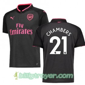Billige Fotballdrakter Arsenal CHAMBERS 21 Tredjedraktsett 2017/18 Kortermet