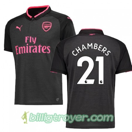 Billige Fotballdrakter Arsenal CHAMBERS 21 Tredjedraktsett 2017/18 Kortermet
