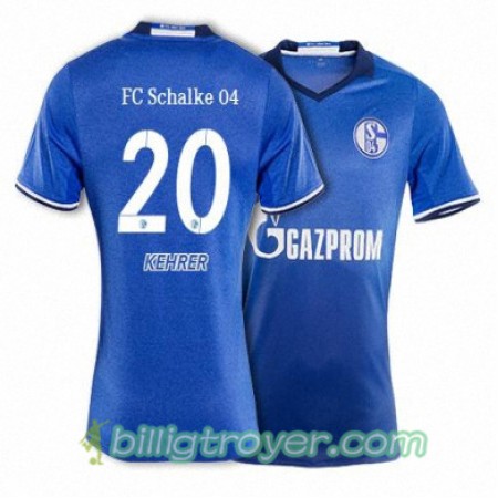 Billige Fotballdrakter FC Schalke 04 KEHRER 20 Hjemmedraktsett 2017/18 Kortermet