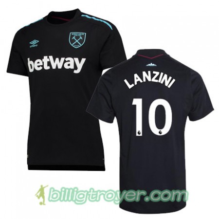 Billige Fotballdrakter West Ham United LANZINI Bortedraktsett 2017/18 Kortermet