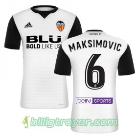 Billige Fotballdrakter Valencia CF MAKSIMOVIC Hjemmedraktsett 2017/18 Kortermet