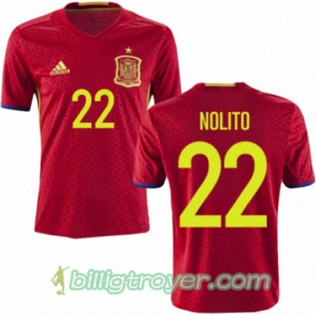 Billige Fotballdrakter Spania NOLITO Hjemmedraktsett Euro 2016