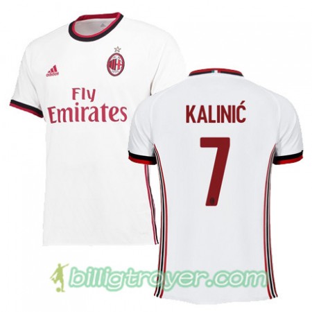 Billige Fotballdrakter AC Milan KALINIC 7 Bortedraktsett 2017/18 Kortermet