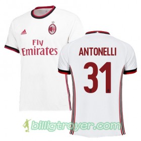 Billige Fotballdrakter AC Milan ANTONELLI 31 Bortedraktsett 2017/18 Kortermet