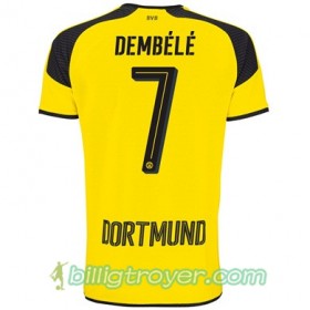 Billige Fotballdrakter Borussia Dortmund DEMBELE 7 Tredjedraktsett 2017/18 Kortermet