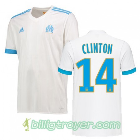Billige Fotballdrakter Olympique de Marseille CLINTON N JIE 14 Hjemmedraktsett 2017/18 Kortermet