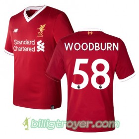 Billige Fotballdrakter Liverpool Woodburn 58 Hjemmedraktsett 2017/18 Kortermet