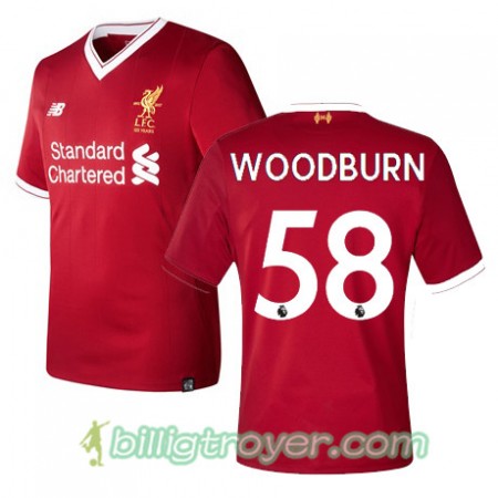 Billige Fotballdrakter Liverpool Woodburn 58 Hjemmedraktsett 2017/18 Kortermet