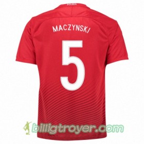 Billige Fotballdrakter Polen KRZYSZTOF MACZYNSKI Bortedraktsett Euro 2016