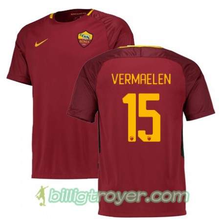 Billige Fotballdrakter AS Roma VERMAELEN 15 Hjemmedraktsett 2017/18 Kortermet