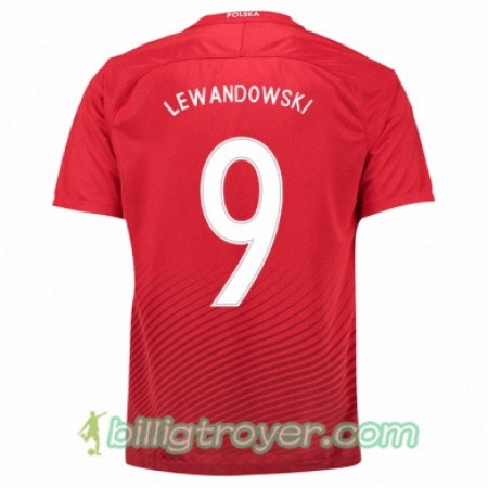 Billige Fotballdrakter Polen ROBERT LEWANDOWSKI Bortedraktsett Euro 2016