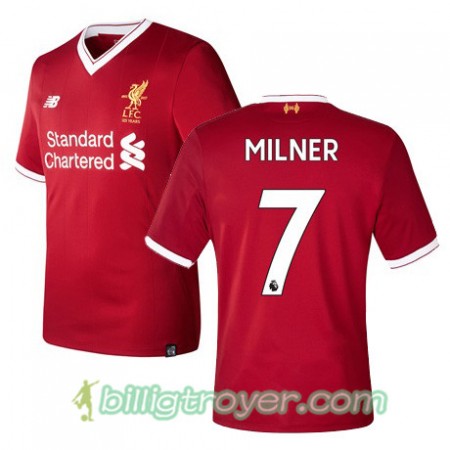 Billige Fotballdrakter Liverpool MILNER 7 Hjemmedraktsett 2017/18 Kortermet