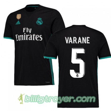 Billige Fotballdrakter Real Madrid VARANE 5 Bortedraktsett 2017/18 Kortermet