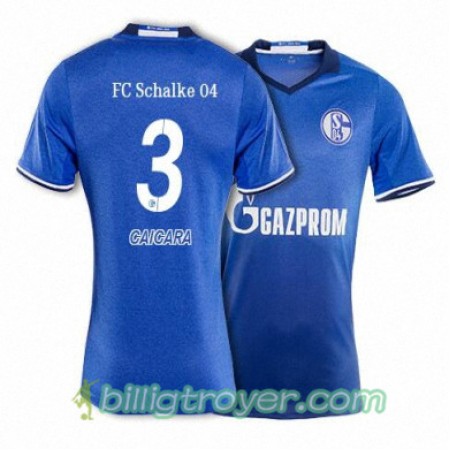 Billige Fotballdrakter FC Schalke 04 CAICARA 3 Hjemmedraktsett 2017/18 Kortermet
