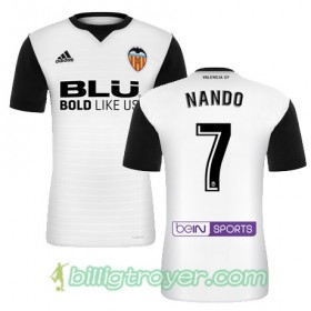 Billige Fotballdrakter Valencia CF NANDO Hjemmedraktsett 2017/18 Kortermet