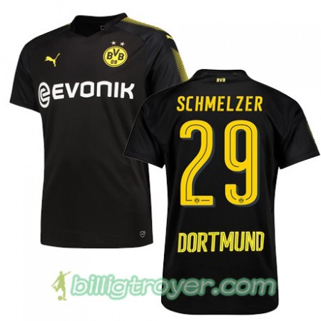 Billige Fotballdrakter Borussia Dortmund SCHMELZER 29 Bortedraktsett 2017/18 Kortermet