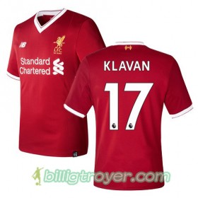 Billige Fotballdrakter Liverpool KLAVAN 17 Hjemmedraktsett 2017/18 Kortermet