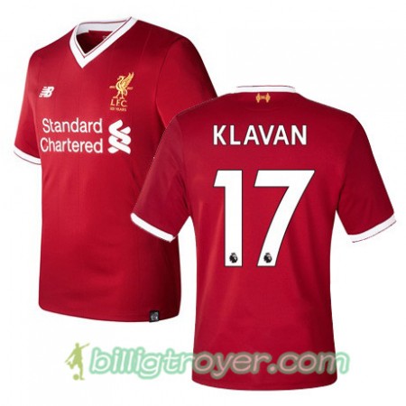 Billige Fotballdrakter Liverpool KLAVAN 17 Hjemmedraktsett 2017/18 Kortermet