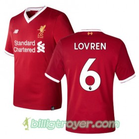 Billige Fotballdrakter Liverpool LOVREN 6 Hjemmedraktsett 2017/18 Kortermet