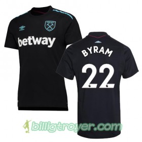 Billige Fotballdrakter West Ham United BYRAM Bortedraktsett 2017/18 Kortermet