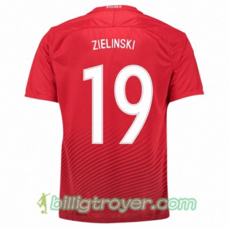 Billige Fotballdrakter Polen PIOTR ZIELINSKI Bortedraktsett Euro 2016