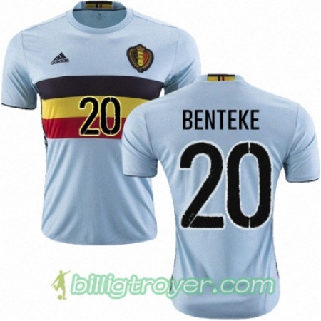 Billige Fotballdrakter Belgia CHRISTIAN BENTEKE Bortedraktsett Euro 2016