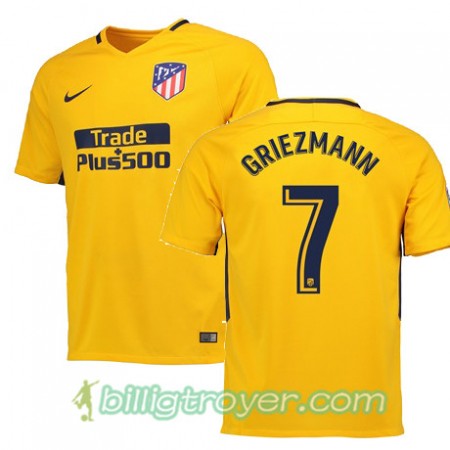 Billige Fotballdrakter Atlético Madrid GRIEZMANN 7 Bortedraktsett 2017/18 Kortermet