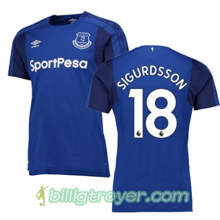 Billige Fotballdrakter Everton SIGURDSSON Hjemmedraktsett 2017/18 Kortermet