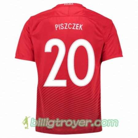 Billige Fotballdrakter Polen LUKASZ PISZCZEK Bortedraktsett Euro 2016