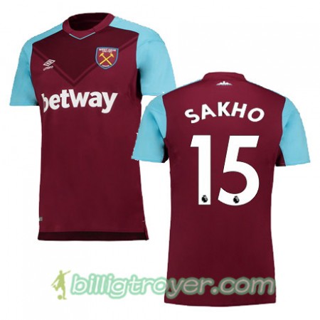 Billige Fotballdrakter West Ham United SAKHO Hjemmedraktsett 2017/18 Kortermet