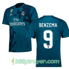 Billige Fotballdrakter Real Madrid BENZEMA 9 Tredjedraktsett 2017/18 Kortermet