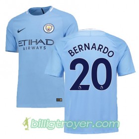 Billige Fotballdrakter Manchester City BERNARDO 20 Hjemmedraktsett 2017/18 Kortermet