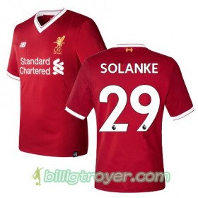 Billige Fotballdrakter Liverpool SOLANKE 29 Hjemmedraktsett 2017/18 Kortermet