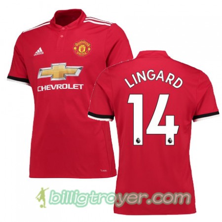 Billige Fotballdrakter Manchester United LINGARD 14 Hjemmedraktsett 2017/18 Kortermet