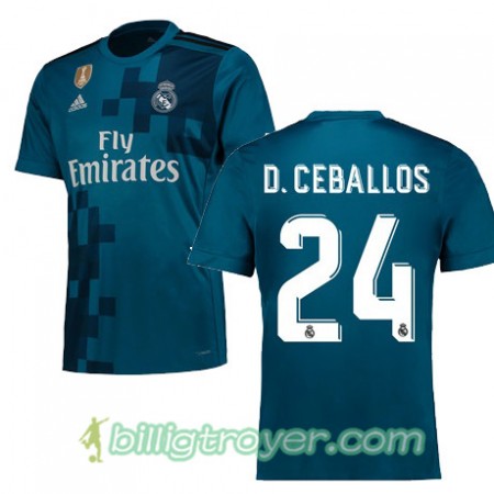 Billige Fotballdrakter Real Madrid DANI CEBALLOS 24 Tredjedraktsett 2017/18 Kortermet