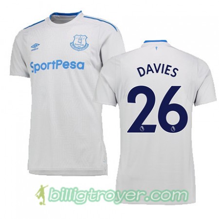 Billige Fotballdrakter Everton DAVIES Bortedraktsett 2017/18 Kortermet