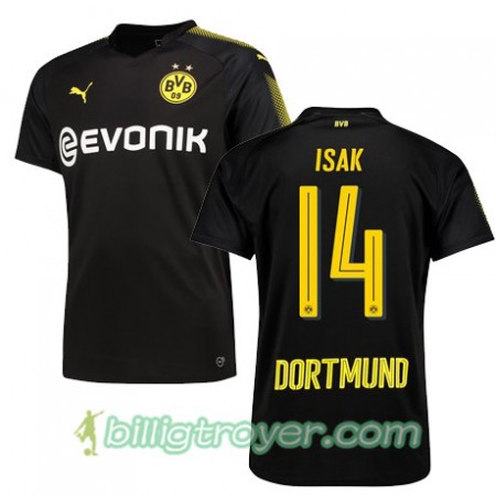 Billige Fotballdrakter Borussia Dortmund Isak 14 Bortedraktsett 2017/18 Kortermet